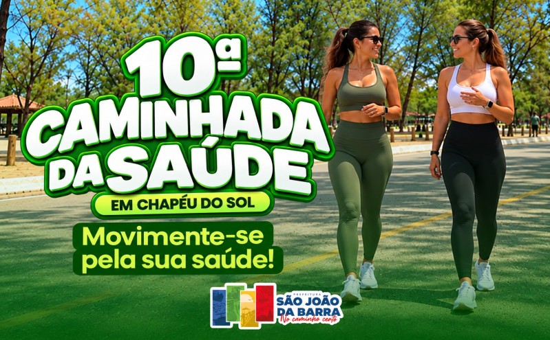 Caminhada da Saúde acontece no sábado em Chapéu de Sol
